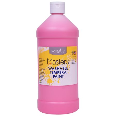 Handy Art Little Masters Washable Tempera Paint, Pink, 32 oz., 6PK 213722